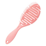 Maxbell Hair Brush S Shape Durable Massage Styling Tool for Wet Hair Dry Hair Men Pink