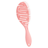 Maxbell Hair Brush S Shape Durable Massage Styling Tool for Wet Hair Dry Hair Men Pink