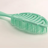 Maxbell Hair Brush S Shape Durable Massage Styling Tool for Wet Hair Dry Hair Men Green