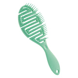Maxbell Hair Brush S Shape Durable Massage Styling Tool for Wet Hair Dry Hair Men Green