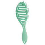 Maxbell Hair Brush S Shape Durable Massage Styling Tool for Wet Hair Dry Hair Men Green