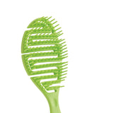 Maxbell Hair Brush S Shape Durable Massage Styling Tool for Wet Hair Dry Hair Men Meadow Green