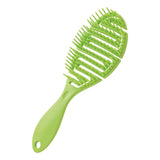 Maxbell Hair Brush S Shape Durable Massage Styling Tool for Wet Hair Dry Hair Men Meadow Green