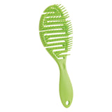Maxbell Hair Brush S Shape Durable Massage Styling Tool for Wet Hair Dry Hair Men Meadow Green