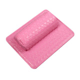 Maxbell Nail Art Pillow Manicure Hand Arm Rest Pillow Cushion PU Holder Pink