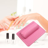 Maxbell Nail Art Pillow Manicure Hand Arm Rest Pillow Cushion PU Holder Pink