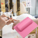 Maxbell Nail Art Pillow Manicure Hand Arm Rest Pillow Cushion PU Holder Pink