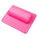 Maxbell Nail Art Pillow Manicure Hand Arm Rest Pillow Cushion PU Holder Rose Red