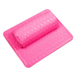 Maxbell Nail Art Pillow Manicure Hand Arm Rest Pillow Cushion PU Holder Rose Red