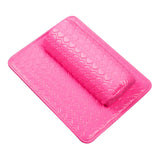 Maxbell Nail Art Pillow Manicure Hand Arm Rest Pillow Cushion PU Holder Rose Red