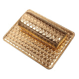 Maxbell Nail Art Pillow Manicure Hand Arm Rest Pillow Cushion PU Holder Golden