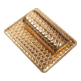 Maxbell Nail Art Pillow Manicure Hand Arm Rest Pillow Cushion PU Holder Golden