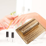 Maxbell Nail Art Pillow Manicure Hand Arm Rest Pillow Cushion PU Holder Golden