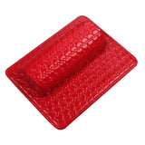 Maxbell Nail Art Pillow Manicure Hand Arm Rest Pillow Cushion PU Holder Red
