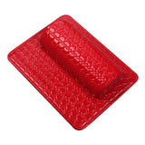 Maxbell Nail Art Pillow Manicure Hand Arm Rest Pillow Cushion PU Holder Red