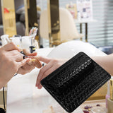 Maxbell Nail Art Pillow Manicure Hand Arm Rest Pillow Cushion PU Holder Black