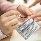Maxbell Nail Art Pillow Manicure Hand Arm Rest Pillow Cushion PU Holder Silver