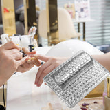 Maxbell Nail Art Pillow Manicure Hand Arm Rest Pillow Cushion PU Holder Silver