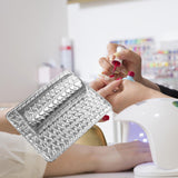 Maxbell Nail Art Pillow Manicure Hand Arm Rest Pillow Cushion PU Holder Silver