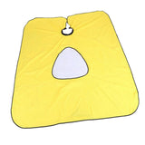 Maxbell Hairdressing Cape Comfortable Convenient Visible Apron for Barber Shop yellow