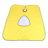 Maxbell Hairdressing Cape Comfortable Convenient Visible Apron for Barber Shop yellow