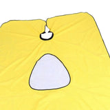 Maxbell Hairdressing Cape Comfortable Convenient Visible Apron for Barber Shop yellow