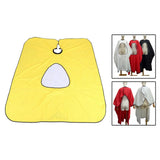 Maxbell Hairdressing Cape Comfortable Convenient Visible Apron for Barber Shop yellow