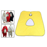 Maxbell Hairdressing Cape Comfortable Convenient Visible Apron for Barber Shop yellow