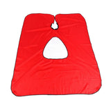 Maxbell Hairdressing Cape Comfortable Convenient Visible Apron for Barber Shop red