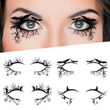 Maxbell Eye Liner Stickers Party of Halloween Lace Stickers Self Stick Reusable A