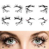 Maxbell Eye Liner Stickers Party of Halloween Lace Stickers Self Stick Reusable A