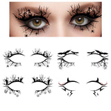 Maxbell Eye Liner Stickers Party of Halloween Lace Stickers Self Stick Reusable A