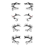Maxbell Eye Liner Stickers Party of Halloween Lace Stickers Self Stick Reusable A