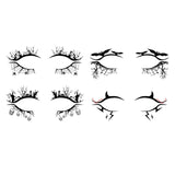 Maxbell Eye Liner Stickers Party of Halloween Lace Stickers Self Stick Reusable A