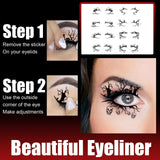 Maxbell Eye Liner Stickers Party of Halloween Lace Stickers Self Stick Reusable C