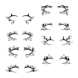 Maxbell Eye Liner Stickers Party of Halloween Lace Stickers Self Stick Reusable C