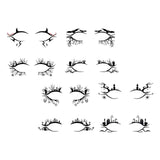 Maxbell Eye Liner Stickers Party of Halloween Lace Stickers Self Stick Reusable C