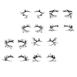 Maxbell Eye Liner Stickers Party of Halloween Lace Stickers Self Stick Reusable C