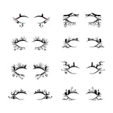 Maxbell Eye Liner Stickers Party of Halloween Lace Stickers Self Stick Reusable C