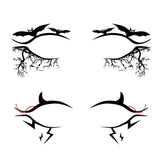 Maxbell Eye Liner Stickers Party of Halloween Lace Stickers Self Stick Reusable C
