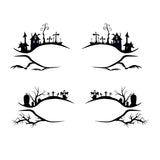 Maxbell Eye Liner Stickers Party of Halloween Lace Stickers Self Stick Reusable C