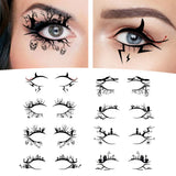 Maxbell Eye Liner Stickers Party of Halloween Lace Stickers Self Stick Reusable C