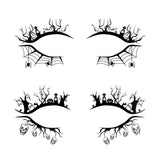 Maxbell Eye Liner Stickers Party of Halloween Lace Stickers Self Stick Reusable C