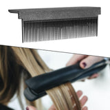 Maxbell Barber Straightening Comb Attachment Fit Hair Straightening Flat Iron V Type Black