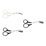 Maxbell Eyebrow Scissor with Comb Unisex Scissors for Makeup Cosmetic Grooming A