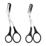Maxbell Eyebrow Scissor with Comb Unisex Scissors for Makeup Cosmetic Grooming A