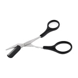 Maxbell Eyebrow Scissor with Comb Unisex Scissors for Makeup Cosmetic Grooming C