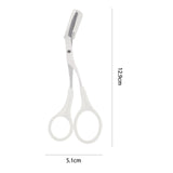Maxbell Eyebrow Scissor with Comb Unisex Scissors for Makeup Cosmetic Grooming C