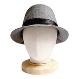 Maxbell Linen Manikin Head Wigs Display Stand Model with Wooden Base Practical