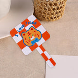 Maxbell Compact Handheld Mirror Single Sided Square Gift for Women Girls Orange